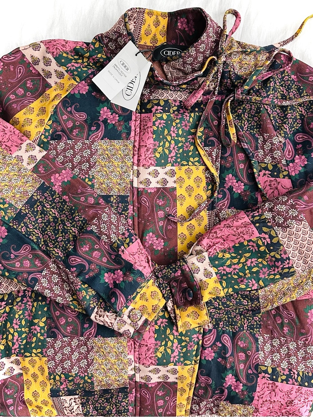 Cider Patchwork quilted jacket NWT
